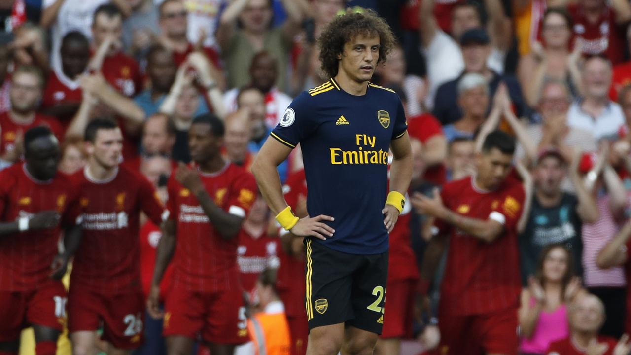 David Luiz was at fault for both of Mohamed Salah’s goals.