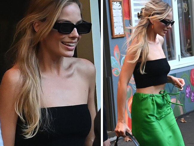 Margot Robbie in Sydney's Potts Point.