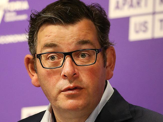 MELBOURNE, AUSTRALIA-NewsWire Photos OCTOBER 1, 2020 : Victorian Premier Daniel Andrews announcing the latest COVID-19 infections across the state which continue to fall in the second wave. Picture : NCA / NewsWire / Ian Currie