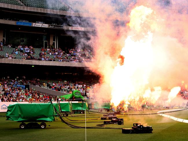 T20 Big Bash fireworks at the MCG.