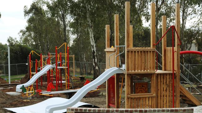 The playground at Brickmakers Park, Oakleigh.