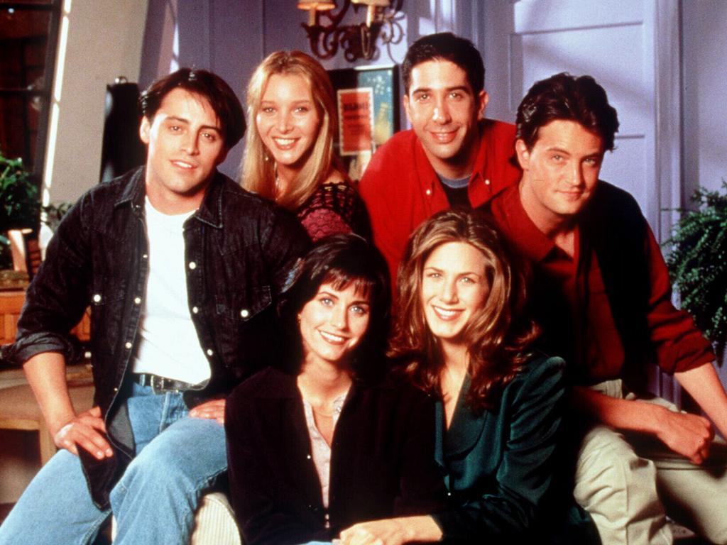 Matt LeBlanc, Lisa Kudrow, David Schwimmer, Matthew Perry, (Front) Courteney Cox and Jennifer Aniston.