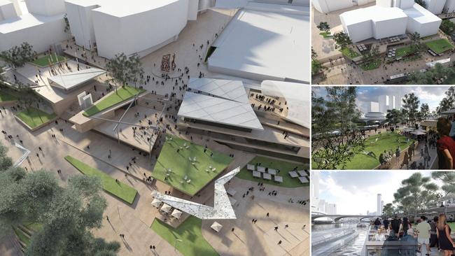 Designs for a possible revamp of the Federation Square riverside. Picture: Supplied