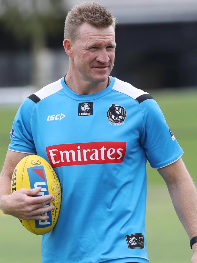 Collingwood Nathan Buckley worked with Whateley on AFL 360. Picture: David Crosling