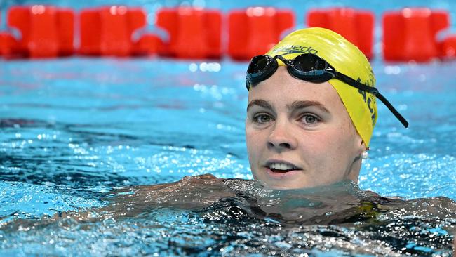 Olympic swimmer Shayna Jac. (Photo by Jonathan NACKSTRAND / AFP)