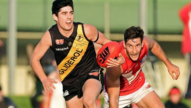 Josh Koster, playing for Glenelg, has signed for South Mildura. Picture: Tom Huntley