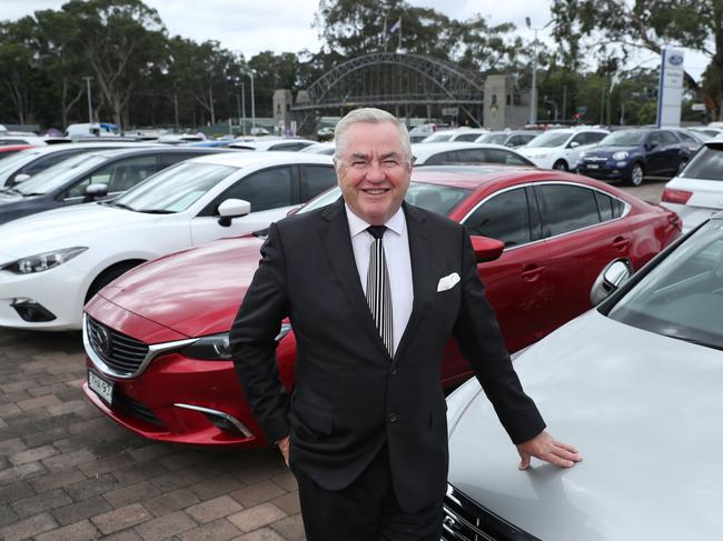 3/3/21: Automotive Barron Paul Warren at his Warwick Farm car yard. He is floating his business on the ASX. John Feder/The Australian.