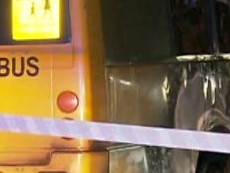 An investigation has been launched into a suspicious school bus fire in Adelaide’s southern suburbs overnight. Picture: 7NEWS