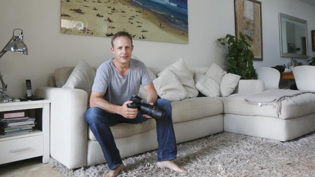 Sky Racing’s Andrew Martin at home in Rose Bay. Pictures: Tim Pascoe