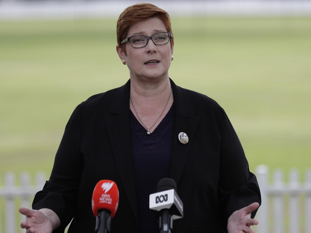 Australian Foreign Minister Marise Payne. Picture: AP Photo/Rick Rycroft.