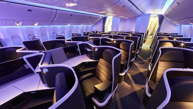 Virgin’s new business class section. Picture: Virgin Australia