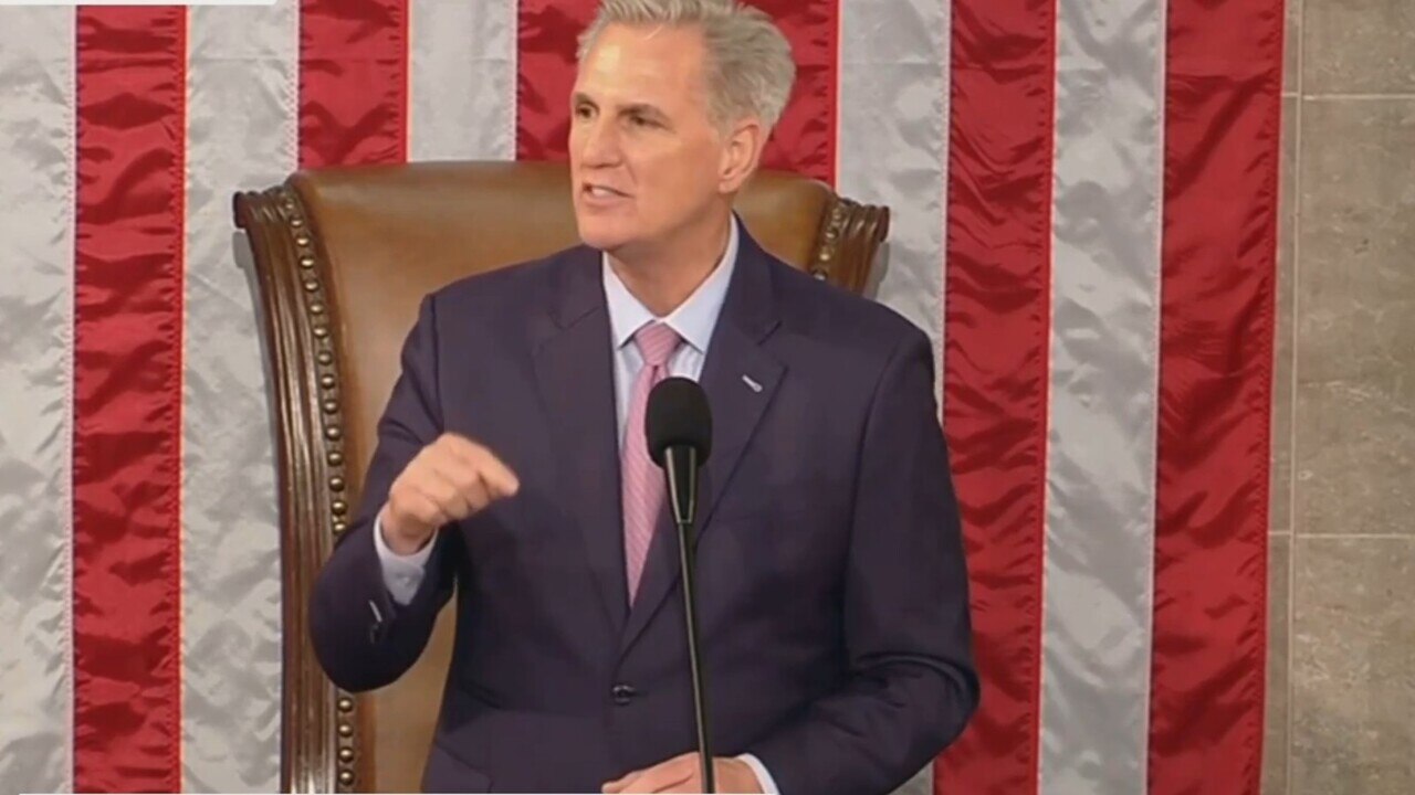 Newest House Speaker Kevin McCarthy's speech thanks family and country music