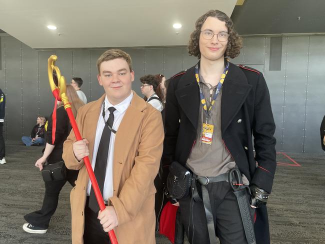 Ayden and Daniel at the 2024 PAX Aus Convention at the Melbourne Convention and Exhibition Centre. Picture: Himangi Singh