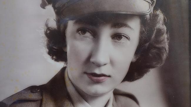 John’s wife Edna was in the army too. They met during the war. Picture: Glenn Hampson