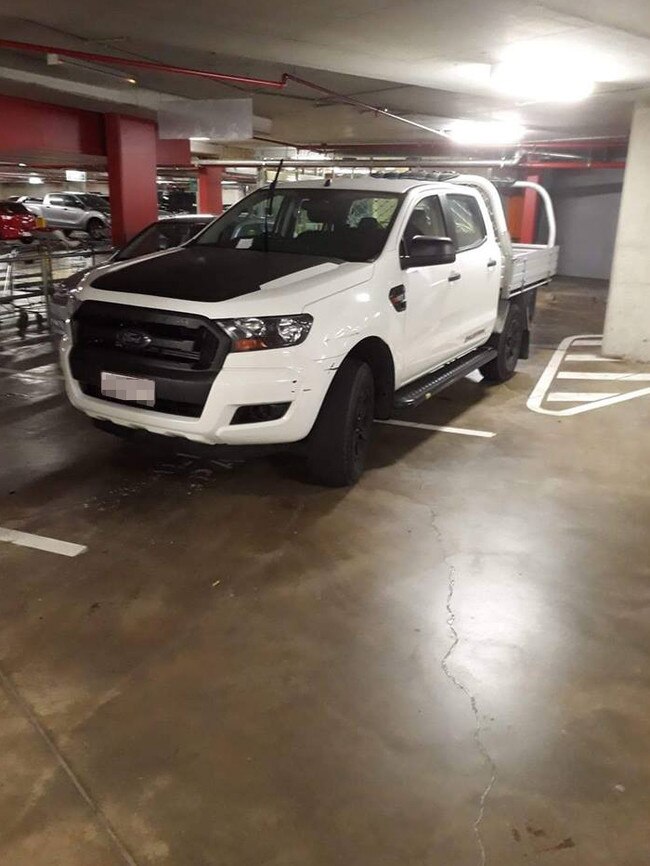 Bad parking at Bluewater Square, Redcliffe. Picture: Facebook