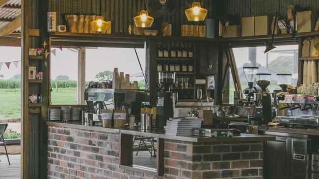 Coffee meets farmyard at The Farm, Byron Bay.