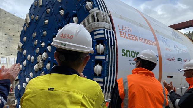 A tunnel boring machine used as part of the Snowy 2.0 project.