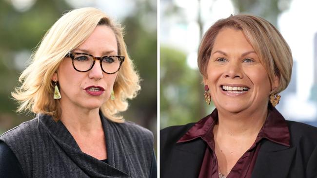 Greens leader Larissa Waters and Senator Dorinda Cox. Picture: Supplied