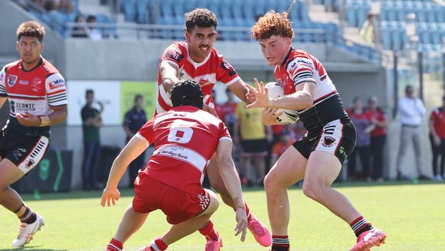 Kirwan State High School captain Logan Brookes will spend the pre-season with the Wests Tigers Jersey Flegg (under-21s) squad. Picture Lachie Millard