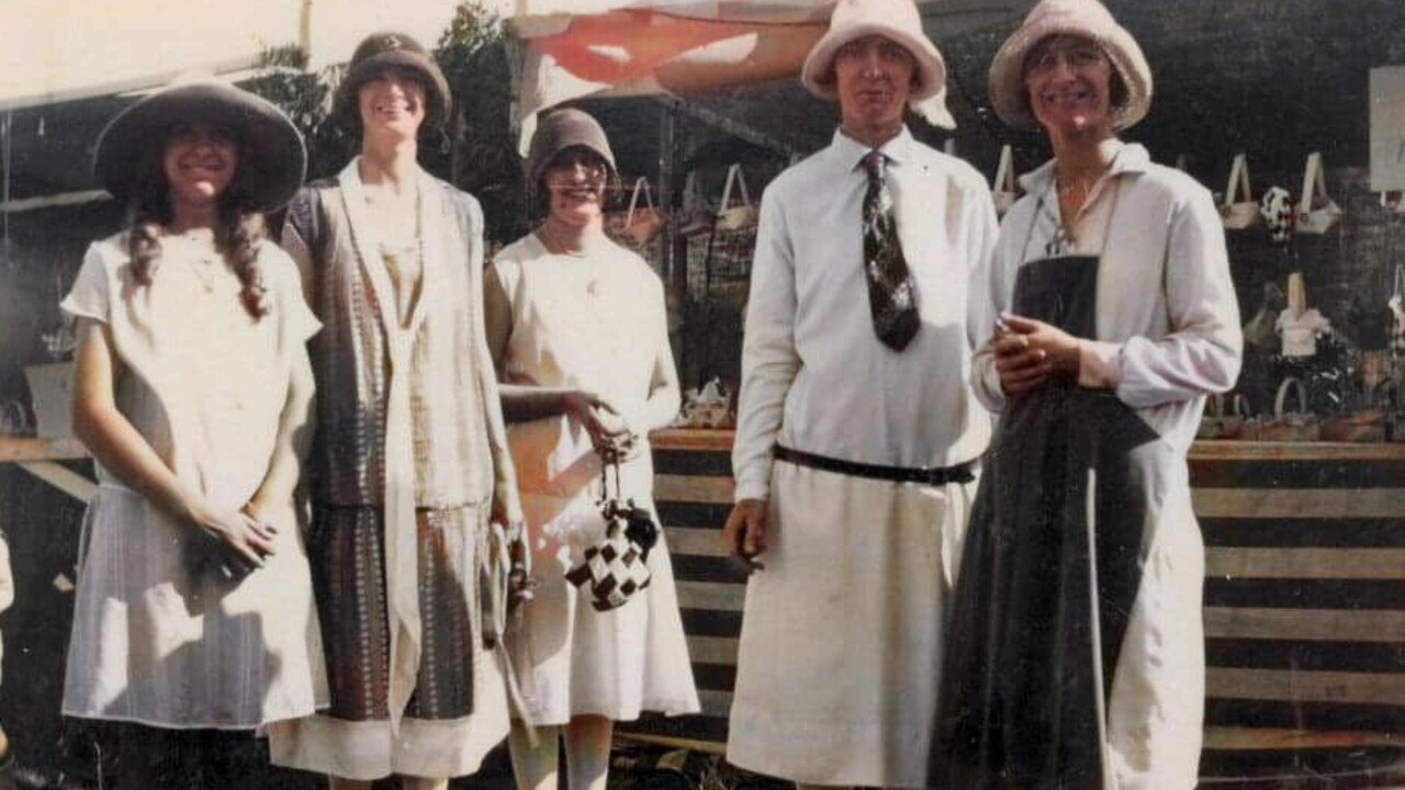 Going by the fashions, one can assume this snap was taken in the 1920s, but an exact date of the image is not known. It depicts ladies on a day out at the Bundaberg Show. Photo: Bundaberg Regional Libraries.