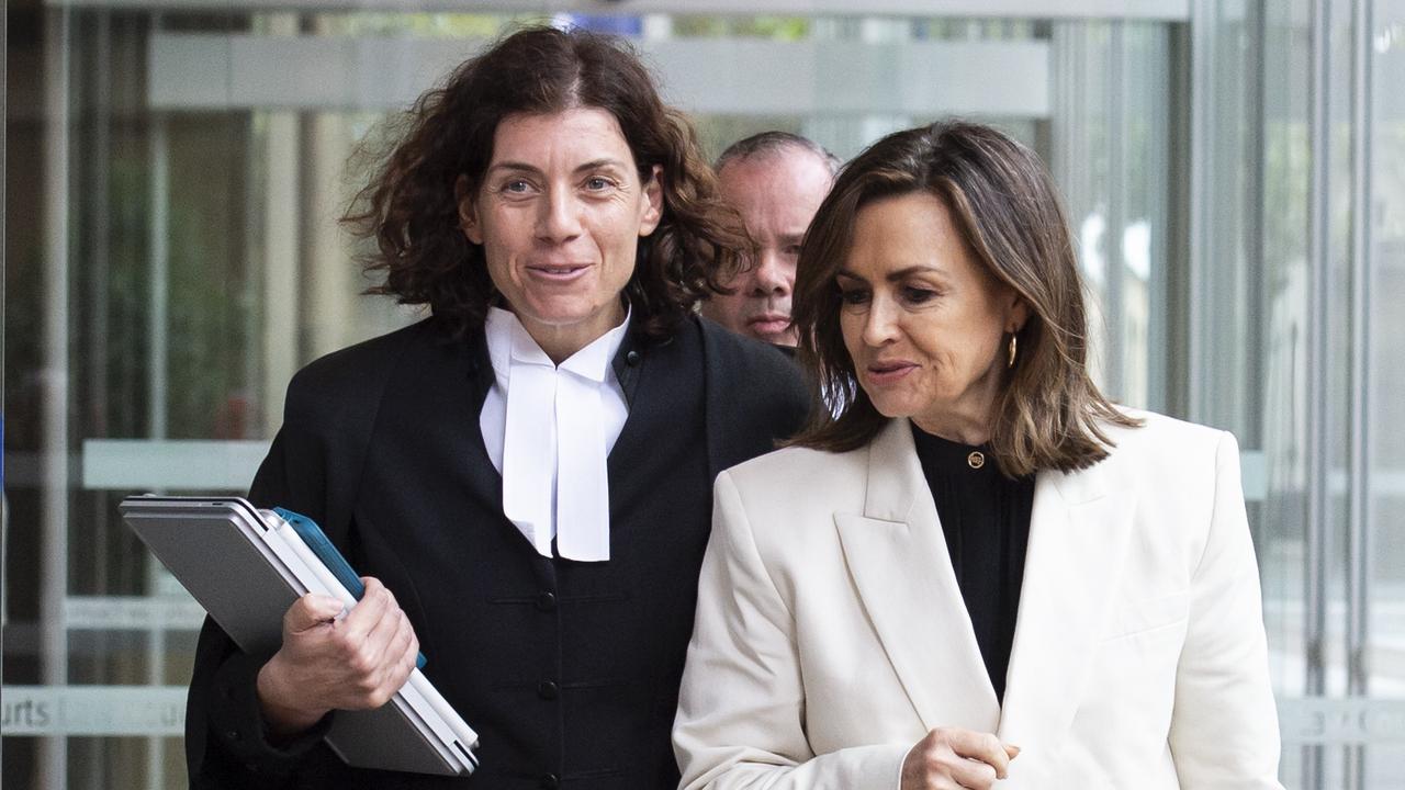 Lisa Wilkinson with her barrister Sue Chrysanthou Picture: NCA NewsWire / Monique Harmer