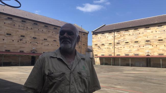 Parramatta Gaol site manager Peter Brown at the quadrangle, where several events, including weddings, could be held.