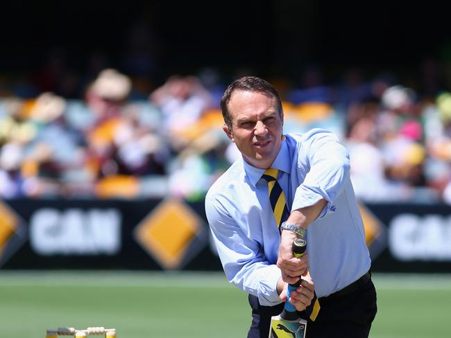 Former Australian Batsman Michael Slater pictured at The Gabba on November 22, 2013. Picture: Ryan Pierse/Getty Images