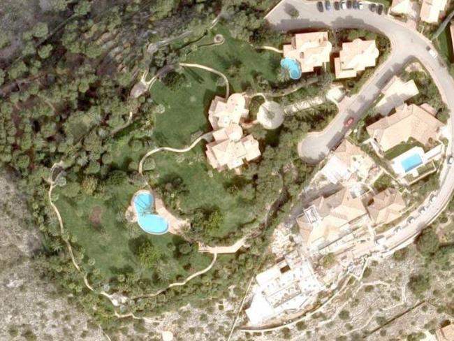 The Majorca property purchased by Michael Schumacher's wife Corinna. Picture: Google Earth