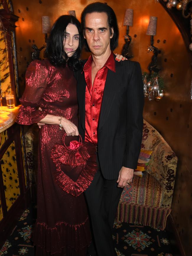 Susie and Nick Cave at a party in London, November 22, 2017. Picture: Dave Bennett/Matchesfashion.com