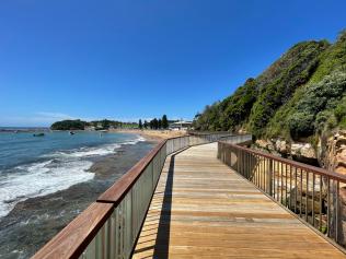 Final touches are being put on Terrigal Boardwalk