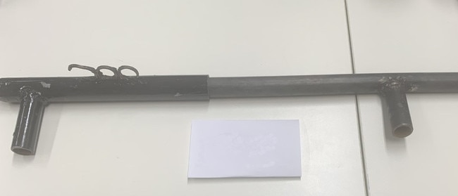 A Limestone Coast man has been arrested after discovering the third homemade firearm at a property this week. Picture: Supplied SAPOL