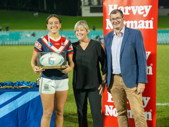 Tavarna Papalii was named player of the match in the Tarsha Gale Cup grand final. Picture: Thomas Lisson