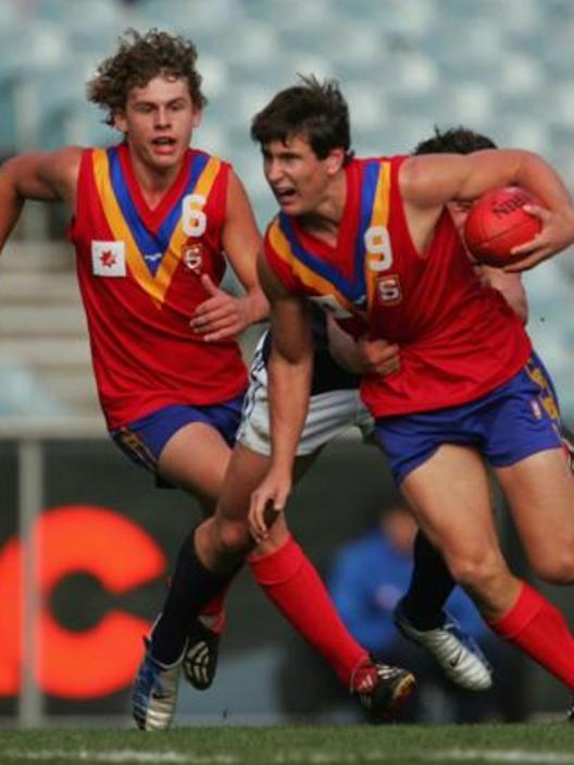 Ryan Griffen in action for the South Australian under-18 team.