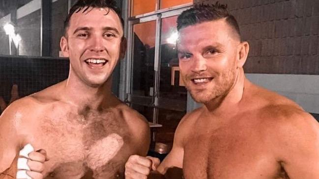 Ben O'Connor with friend, trainer and DF Gym owner Patrick Doherty. Picture: Supplied