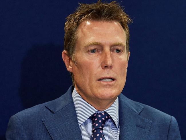 Australia's attorney general Christian Porter speaks during a press conference in Perth on March 3, 2021, after he outed himself as the unnamed cabinet minister accused of raping a 16-year-old girl. (Photo by Stefan Gosatti / AFP)