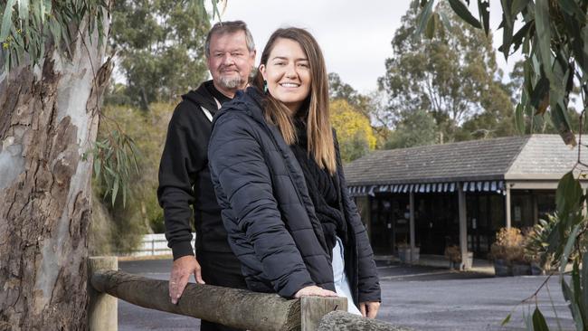 Staci McKenzie and father Richard Turner recently took over the Kersbrook Hotel, pictured - their fourth pub acquisition in the region in less than four years. Picture - Simon Cross