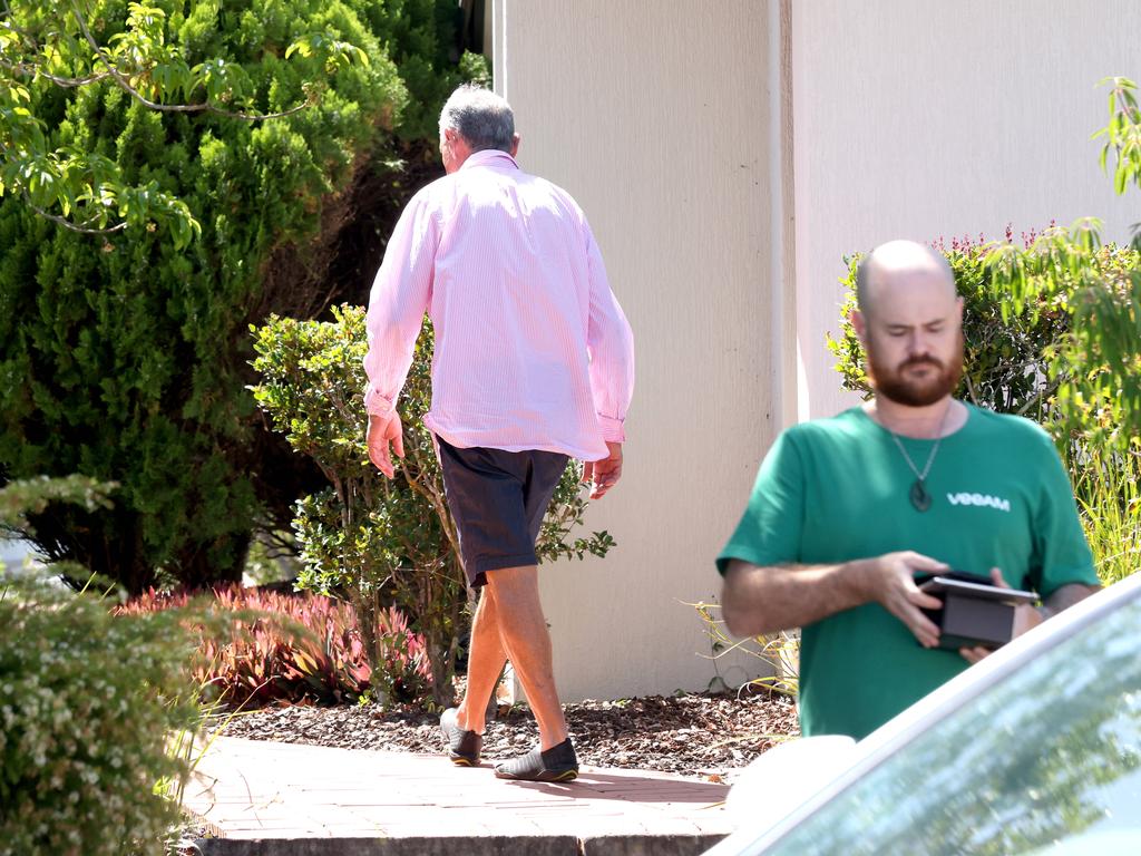 Disgraced former mayor Paul Pisasale outside his Brassall home. Photo: Steve Pohlner