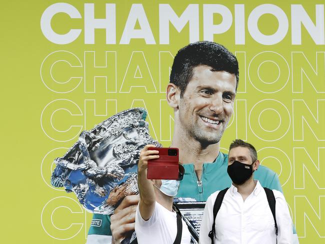 Djokovic is a tennis player. not an anti-vax advocate. Picture: Darrian Traynor/Getty Images