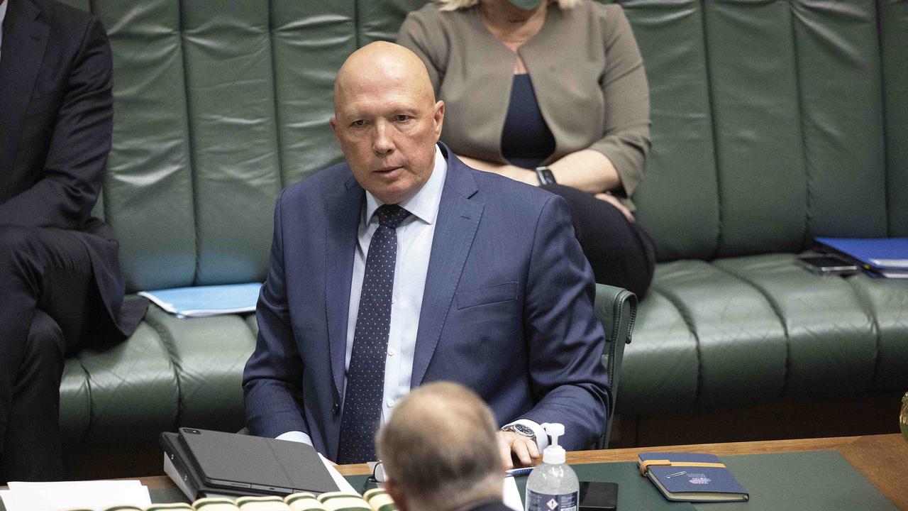 Opposition Leader Peter Dutton during Question Time in Parliament House in Canberra on Monday. Picture: NCA NewsWire / Gary Ramage