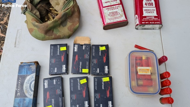 Ammo allegedly taken by police. Picture: NSW Police