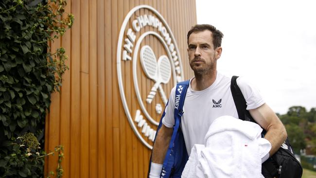 Andy Murray arriving at Wimbledon on Monday. (Photo by Adam Pretty/Getty Images)