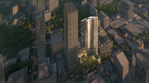 A 40-storey building for offices is proposed for Barrack Lane and George St, Parramatta.