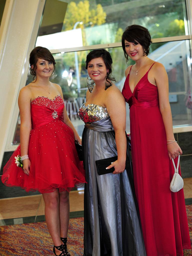 Kate Murphy and Holly Weinert at the 2010 St Philip’s College formal at the Alice Springs Convention Centre. Picture: NT NEWS