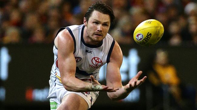 Patrick Dangerfield in action for Adelaide. Picture: George Salpigtidis