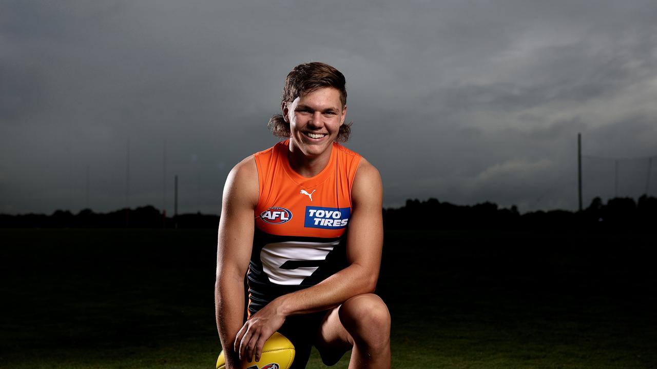 First-year Giant Cooper Hamilton will make his AFL debut on Saturday against Adelaide. Picture: Phil Hillyard