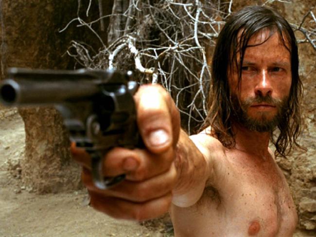 Actor Guy Pearce in scene from 2005 film 'The Proposition', which was filmed in Winton.