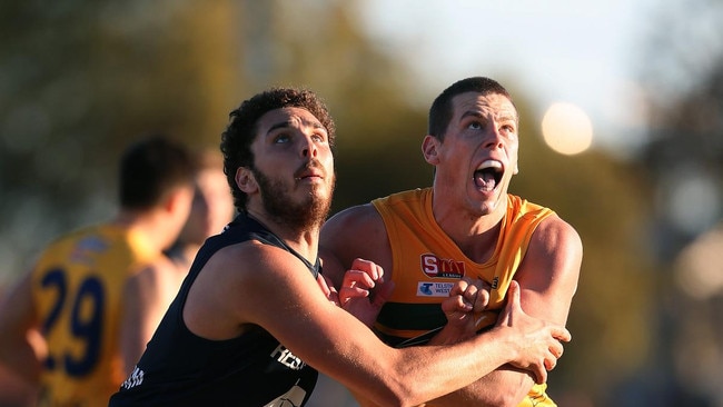 Former Woodville-West Torrens Eagle Marc Borholm has been a force for Reynella. Picture: Dean Martin