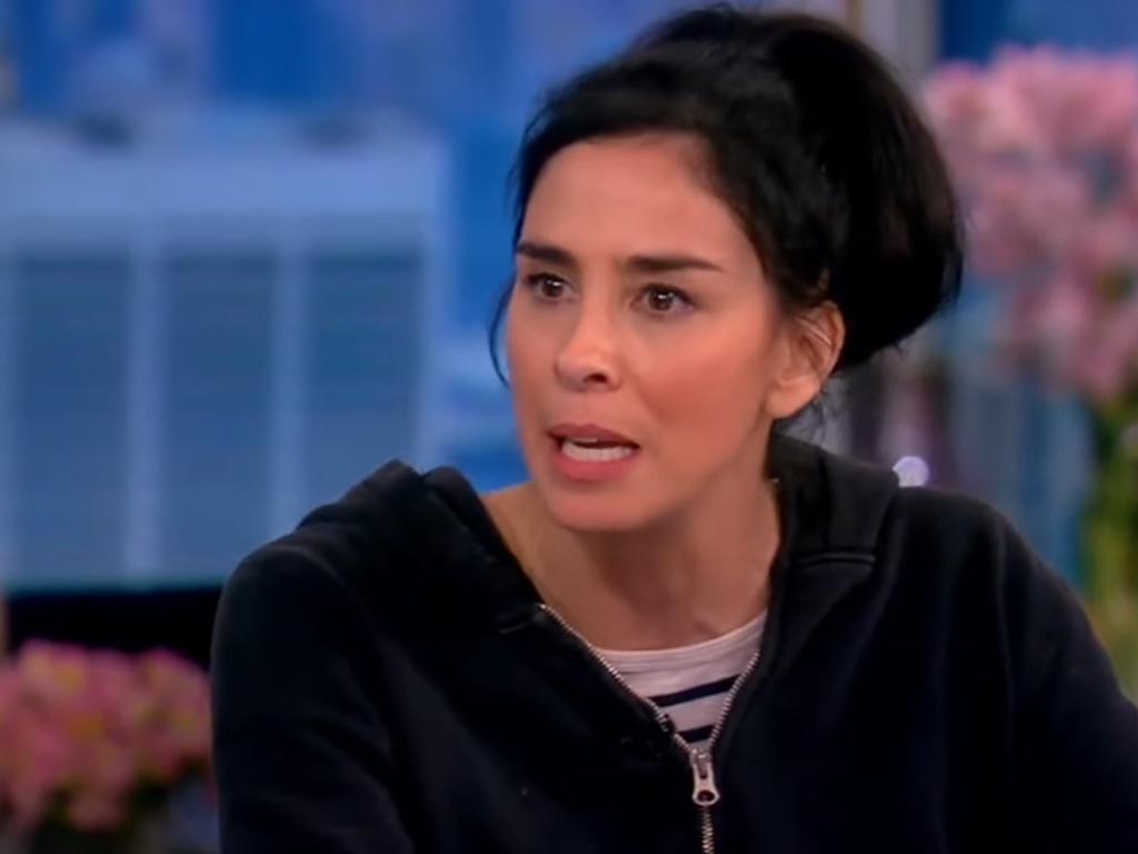 Sarah Silverman said she was “stoned” when she shared a post supporting Israel. Picture: Supplied/screengrab/The View