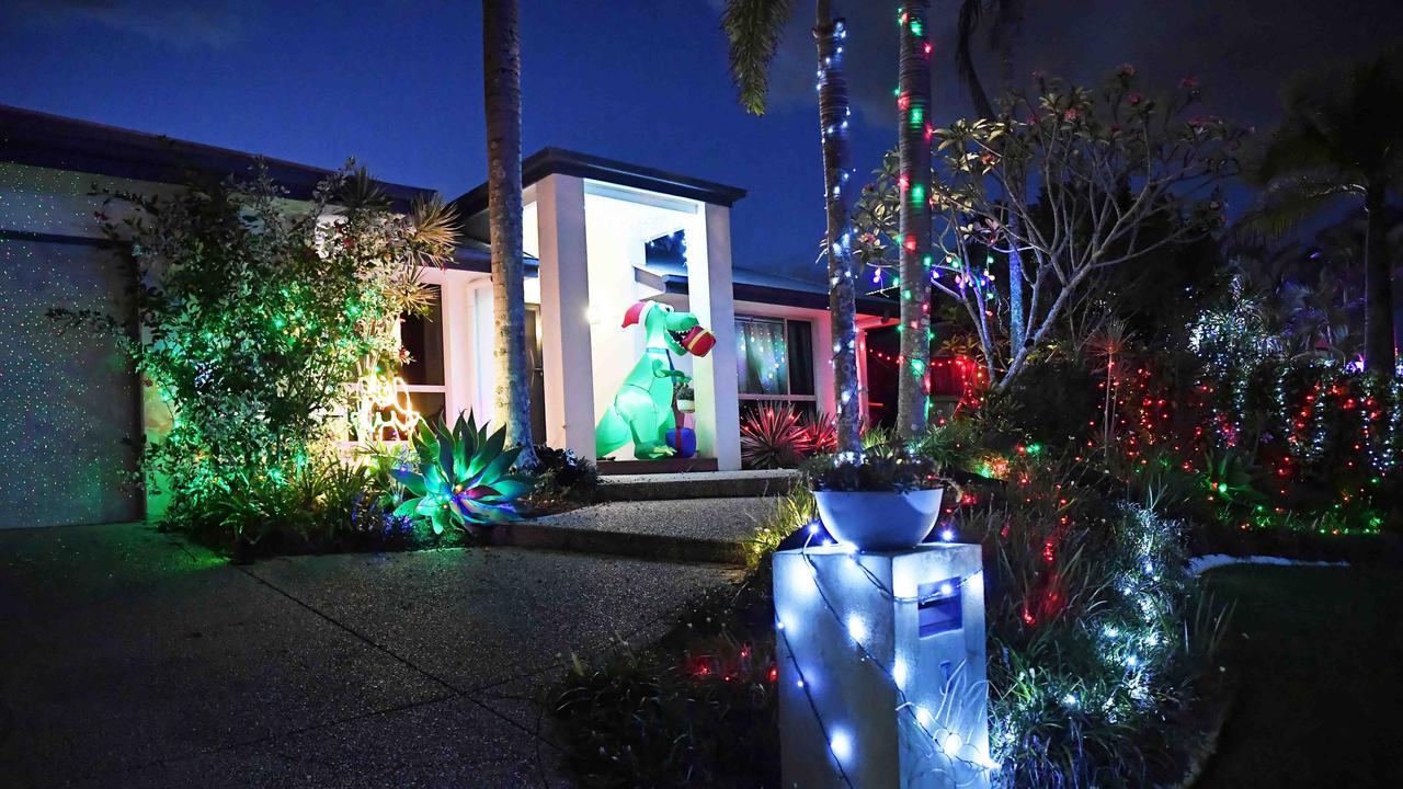 Chrsitmas lights on Rainsford Place, Buderim. Picture: Patrick Woods.