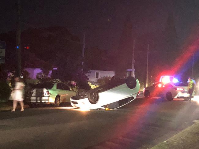 An elderly female driver was hurt when her car rolled on Government Rd, Beacon Hill at 6.30pm on a Tuesday night. 